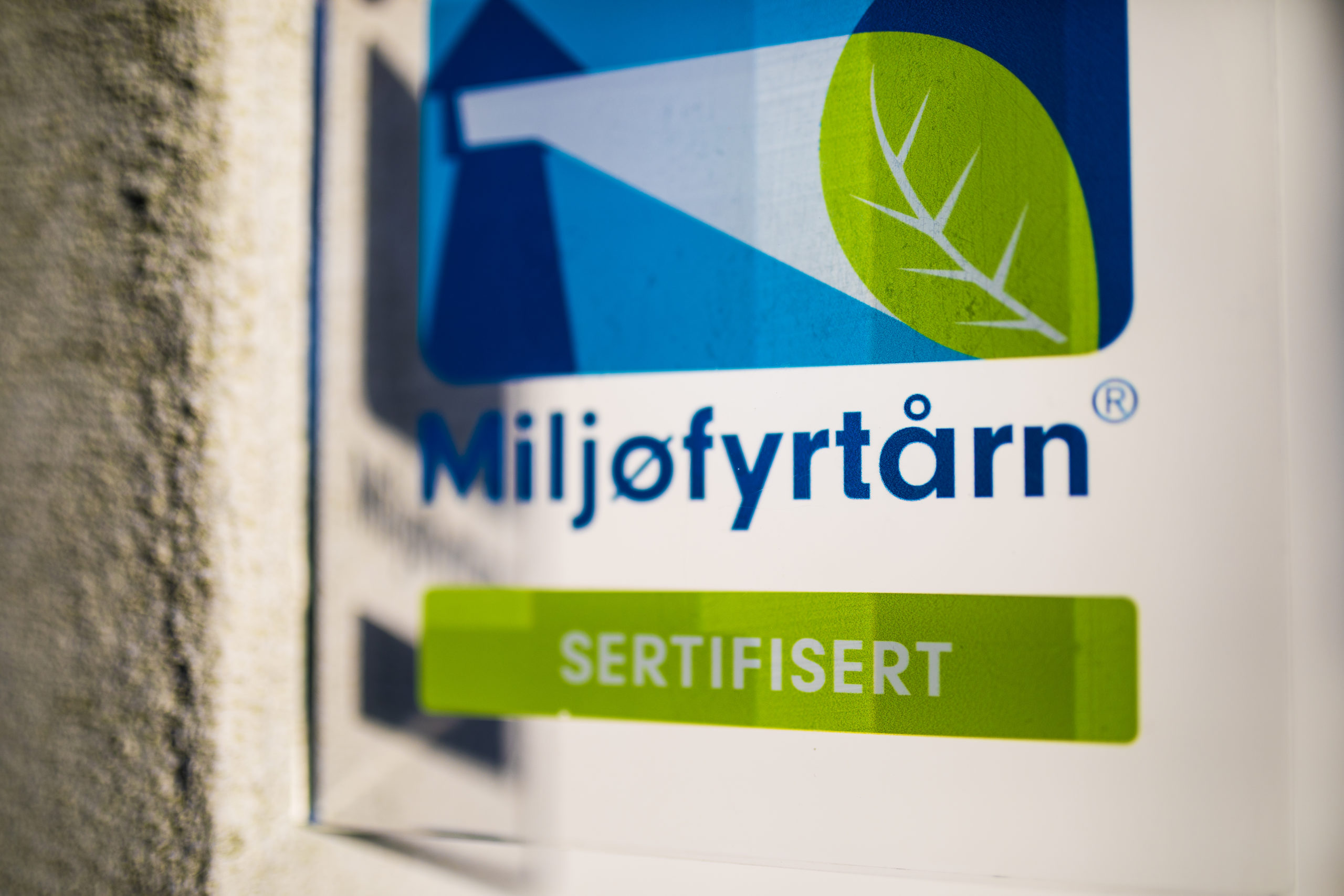 Foto av Miljøfyrtårnplakat